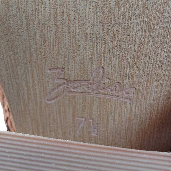 Zodiac Dacey Chestnut Suede Ankle Boots Women’s 7.5 Western Buckle Strap Side Zi - Picture 11 of 12